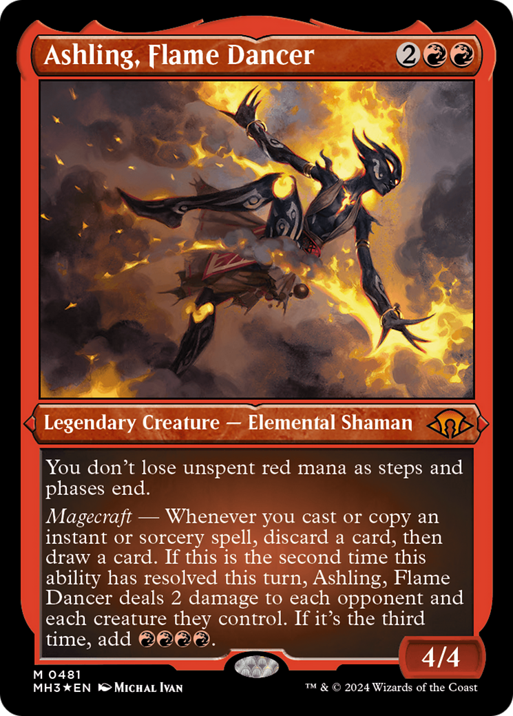 Ashling, Flame Dancer (Foil Etched) [Modern Horizons 3] | Clutch Gaming