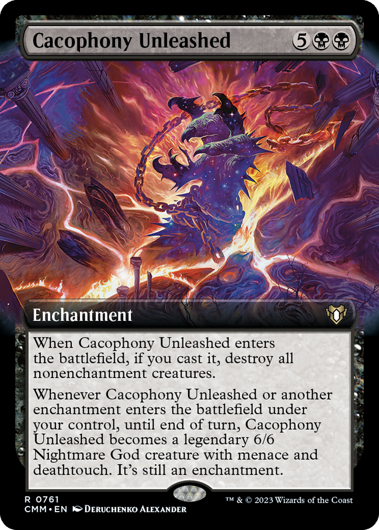 Cacophony Unleashed (Extended Art) [Commander Masters] | Clutch Gaming