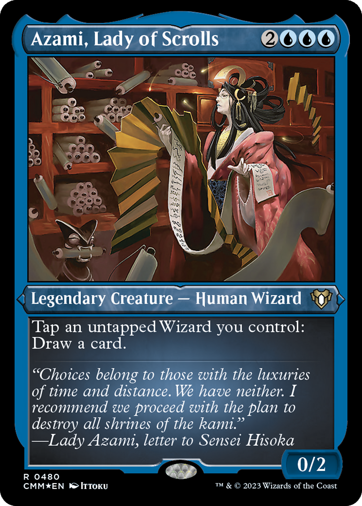 Azami, Lady of Scrolls (Foil Etched) [Commander Masters] | Clutch Gaming