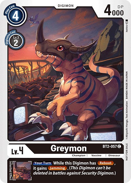 Greymon [BT2-057] (Official Tournament Pack Vol.3) [Release Special Booster Promos] | Clutch Gaming