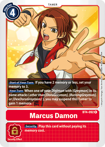 Marcus Damon [BT4-092] [Great Legend] | Clutch Gaming