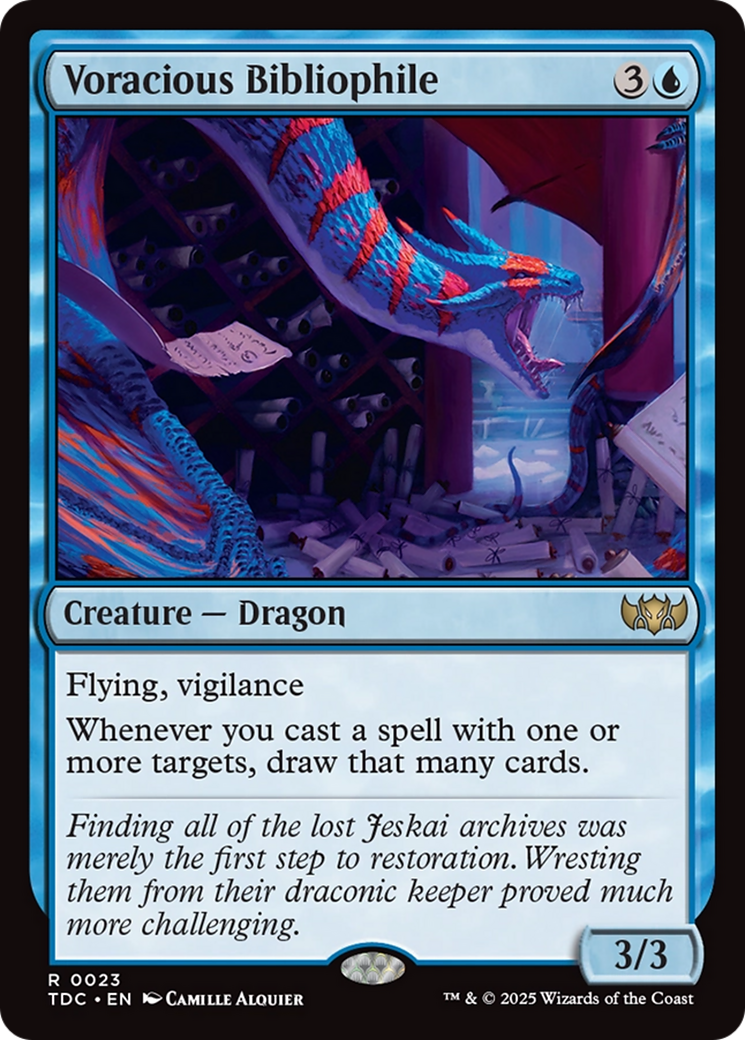Voracious Bibliophile [Tarkir: Dragonstorm Commander] | Clutch Gaming
