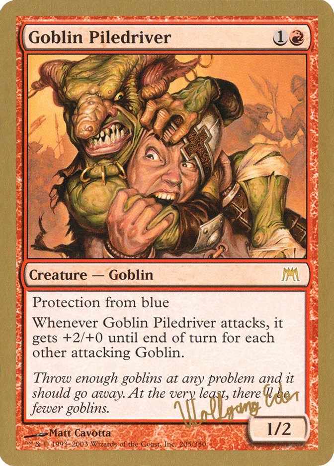 Goblin Piledriver (Wolfgang Eder) [World Championship Decks 2003] | Clutch Gaming