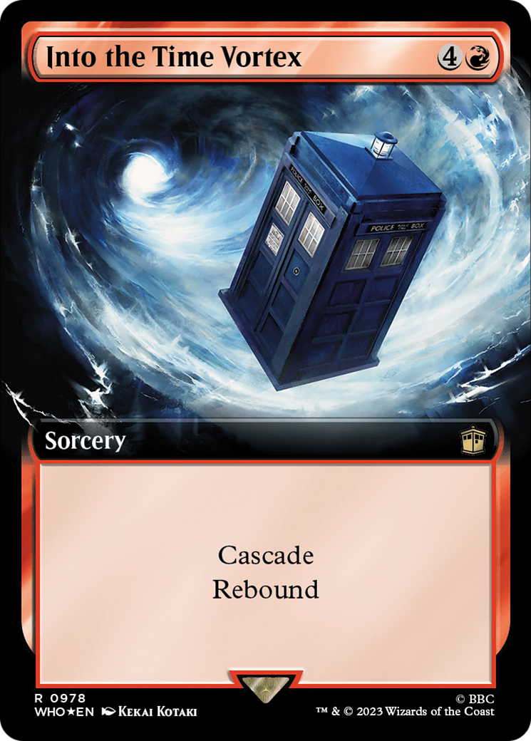 Into the Time Vortex (Extended Art) (Surge Foil) [Doctor Who] | Clutch Gaming