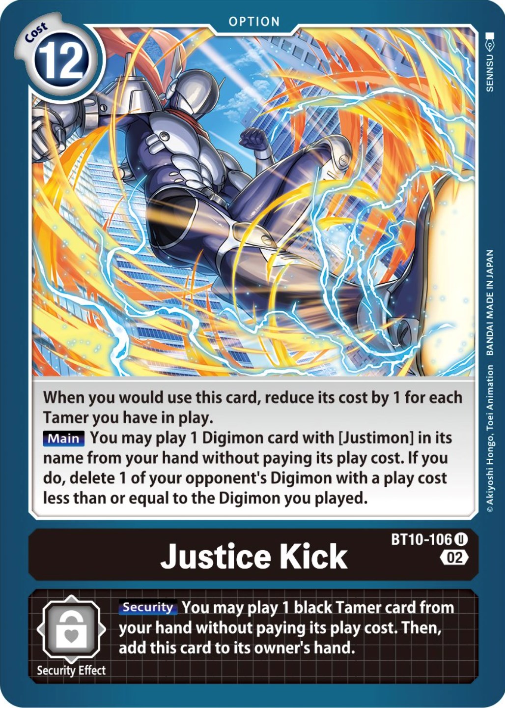 Justice Kick [BT10-106] [Xros Encounter] | Clutch Gaming