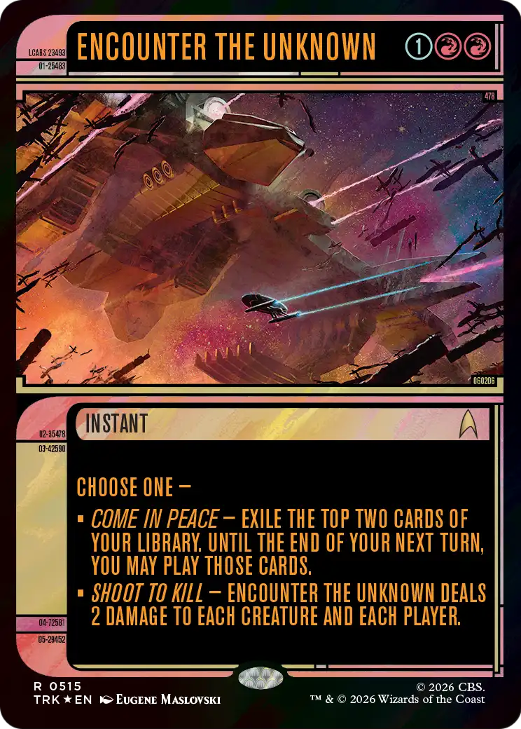 Encounter the Unknown (Showcase) (Surge Foil) [Star Trek] | Clutch Gaming