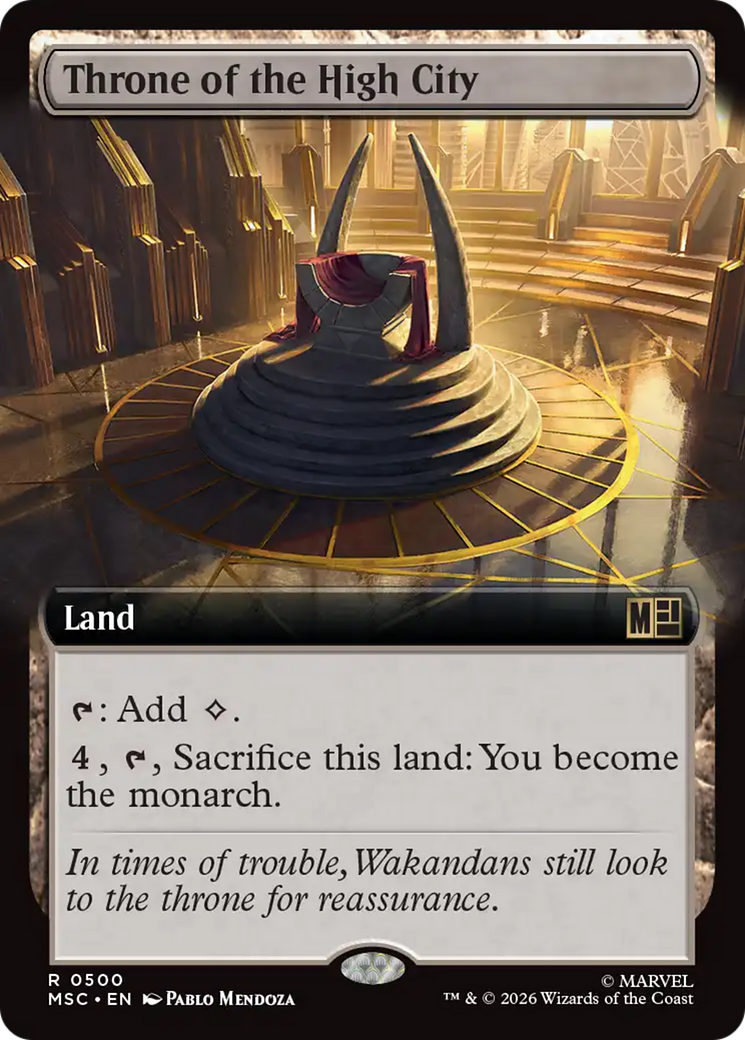 Throne of the High City (Extended Art) [Marvel Super Heroes Commander] | Clutch Gaming