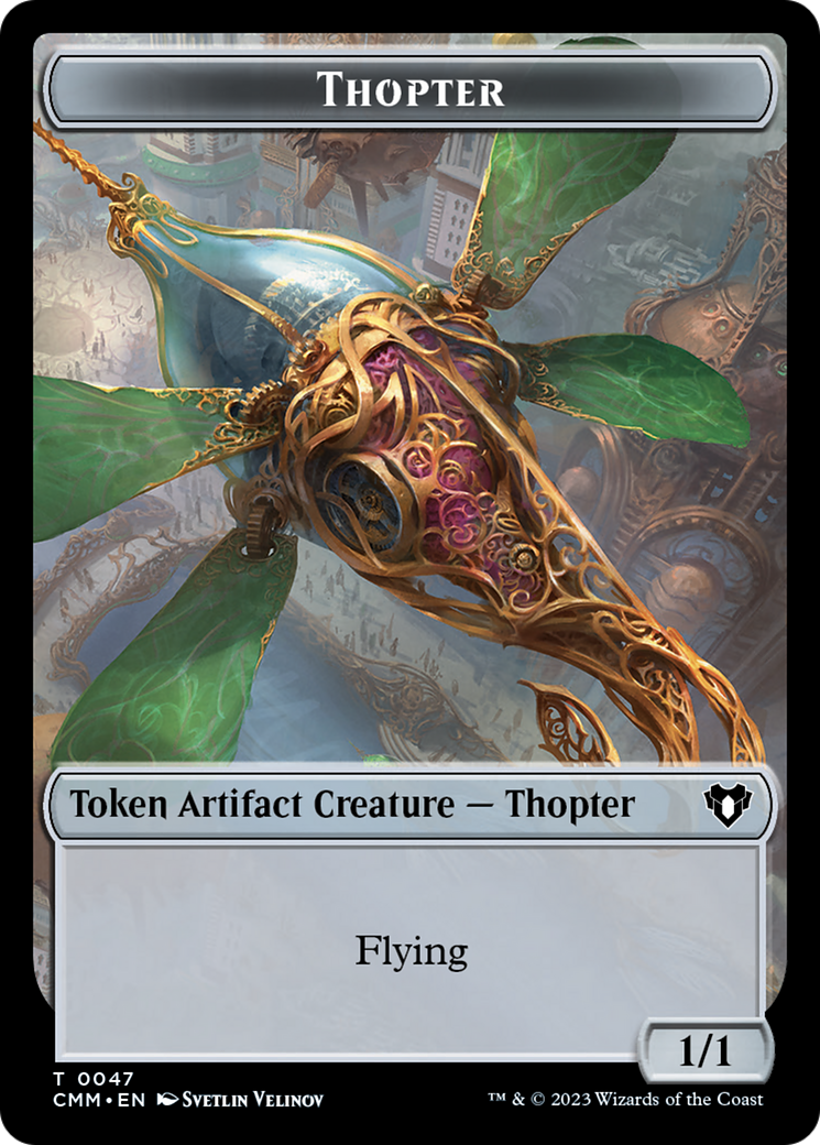 Thopter // Elemental (0025) Double-Sided Token [Commander Masters Tokens] | Clutch Gaming