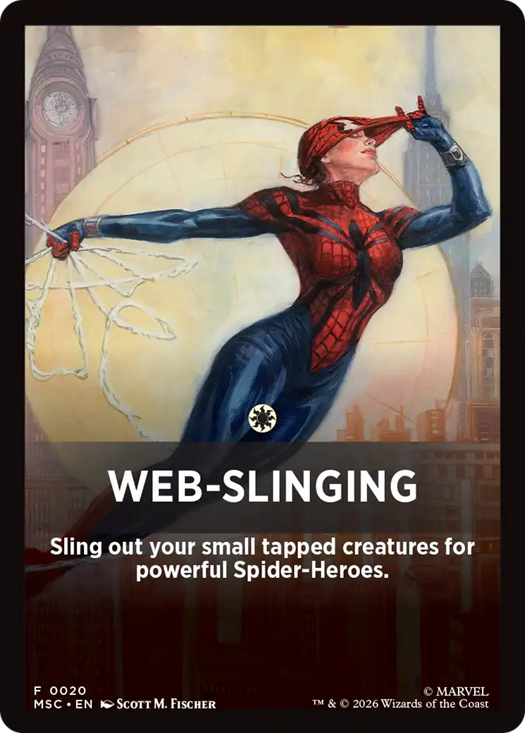 Web-Slinging Theme Card [Marvel Super Heroes Commander] | Clutch Gaming