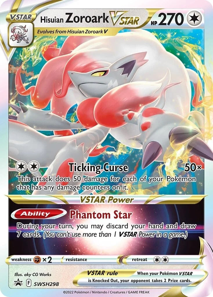 Hisuian Zoroark VSTAR (SWSH298) (Jumbo Card) [Sword & Shield: Lost Origin] | Clutch Gaming