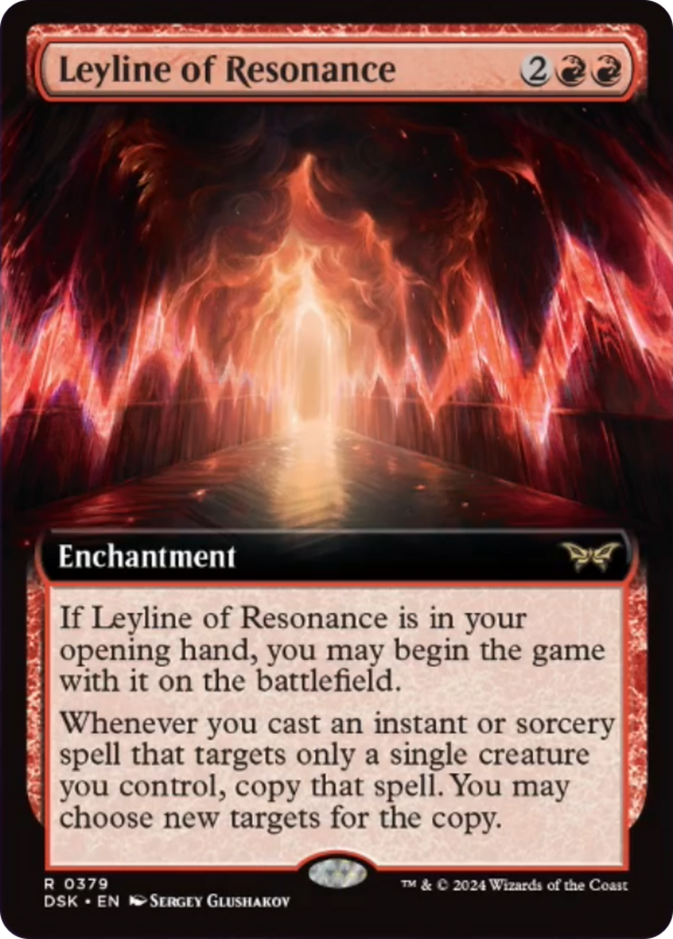 Leyline of Resonance (Extended Art) [Duskmourn: House of Horror] | Clutch Gaming