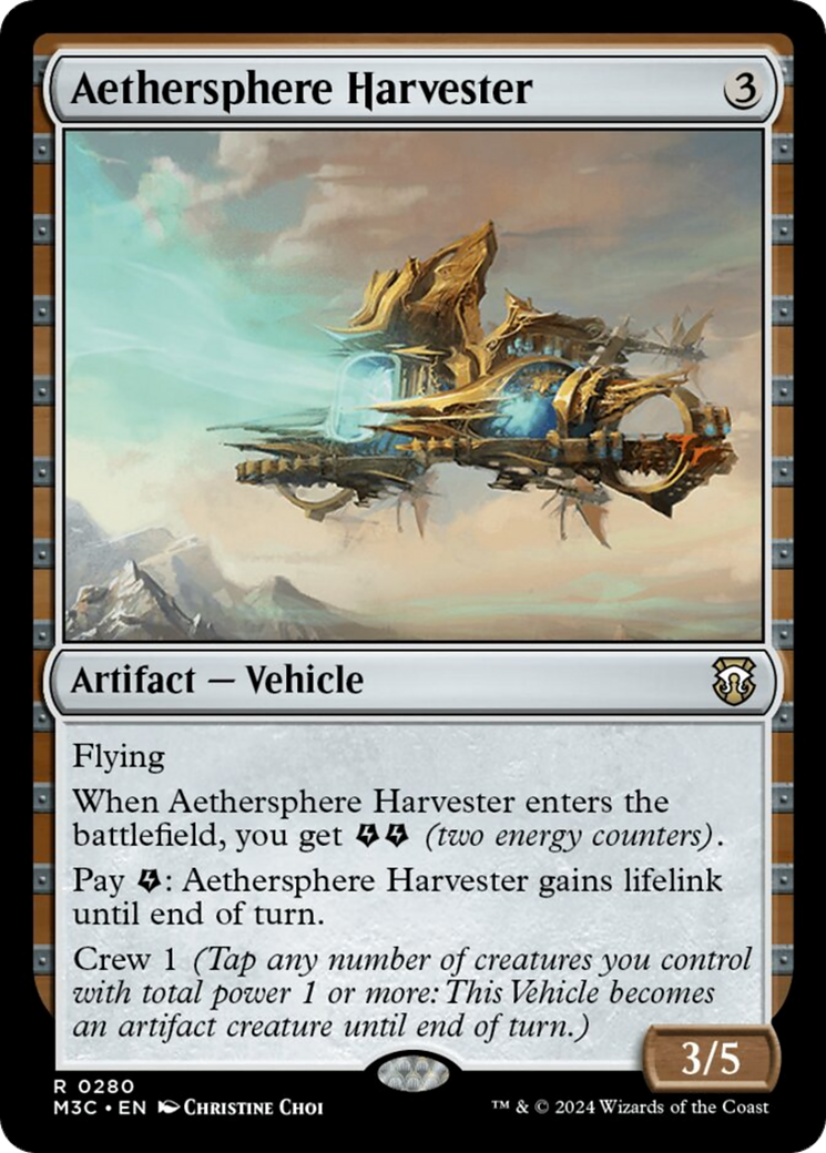 Aethersphere Harvester (Ripple Foil) [Modern Horizons 3 Commander] | Clutch Gaming