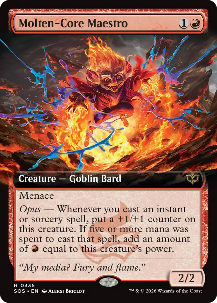 Molten-Core Maestro (Extended Art) [Secrets of Strixhaven] | Clutch Gaming