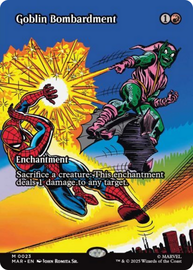 Goblin Bombardment (Borderless) [Marvel's Spider-Man: Eternal-Legal] | Clutch Gaming