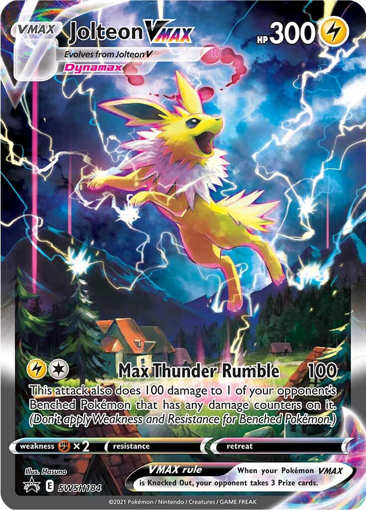 Jolteon VMAX (SWSH184) [Sword & Shield: Black Star Promos] | Clutch Gaming