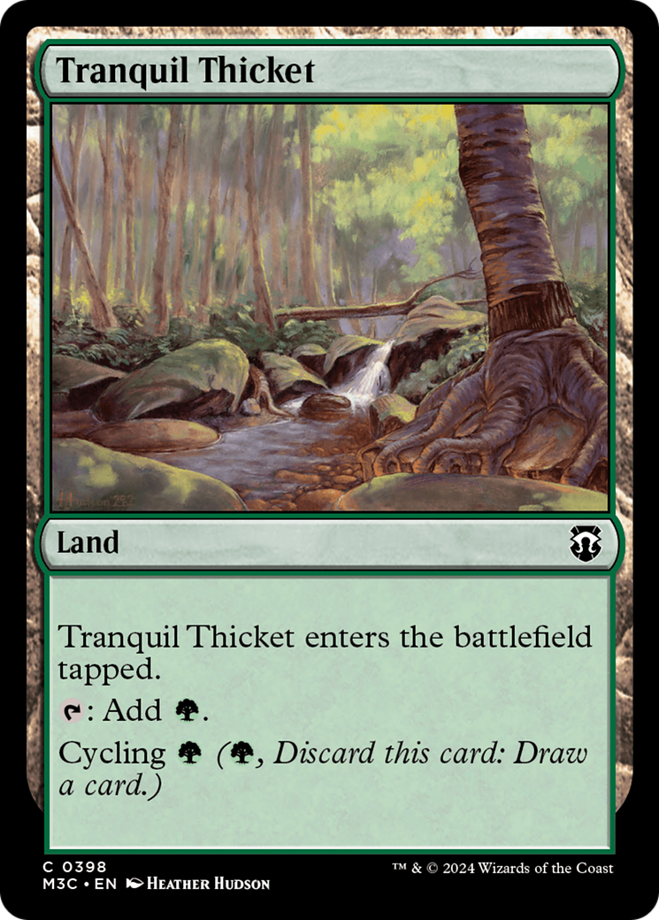 Tranquil Thicket (Ripple Foil) [Modern Horizons 3 Commander] | Clutch Gaming