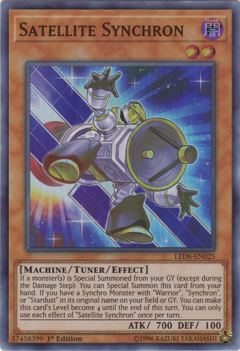 Satellite Synchron [LED6-EN025] Super Rare | Clutch Gaming