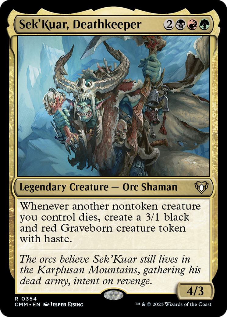 Sek'Kuar, Deathkeeper [Commander Masters] | Clutch Gaming