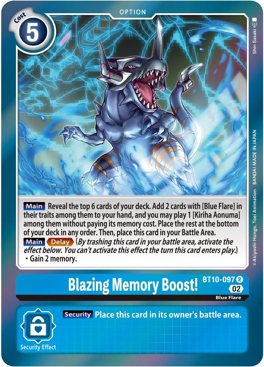 Blazing Memory Boost! [BT10-097] [Xros Encounter] | Clutch Gaming