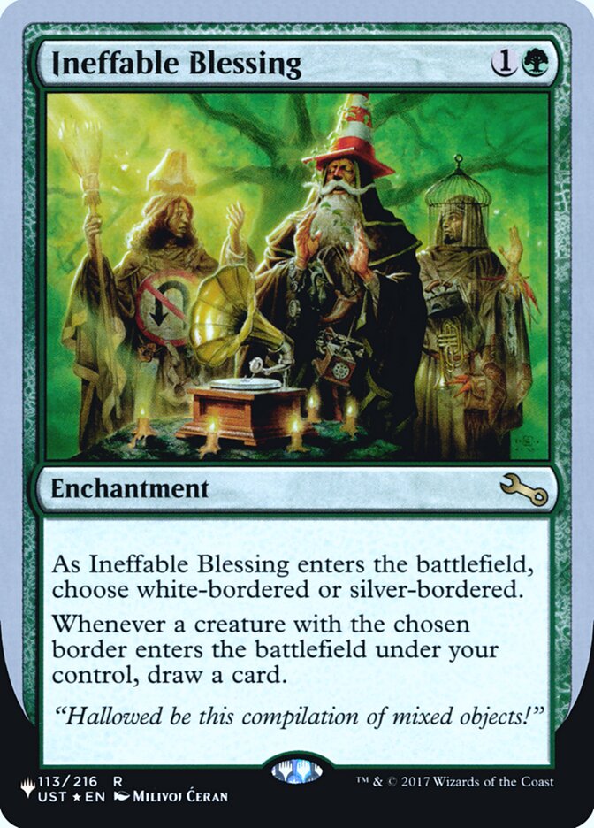 Ineffable Blessing (Bordered) (Unfinity Foil Edition) [The List] | Clutch Gaming