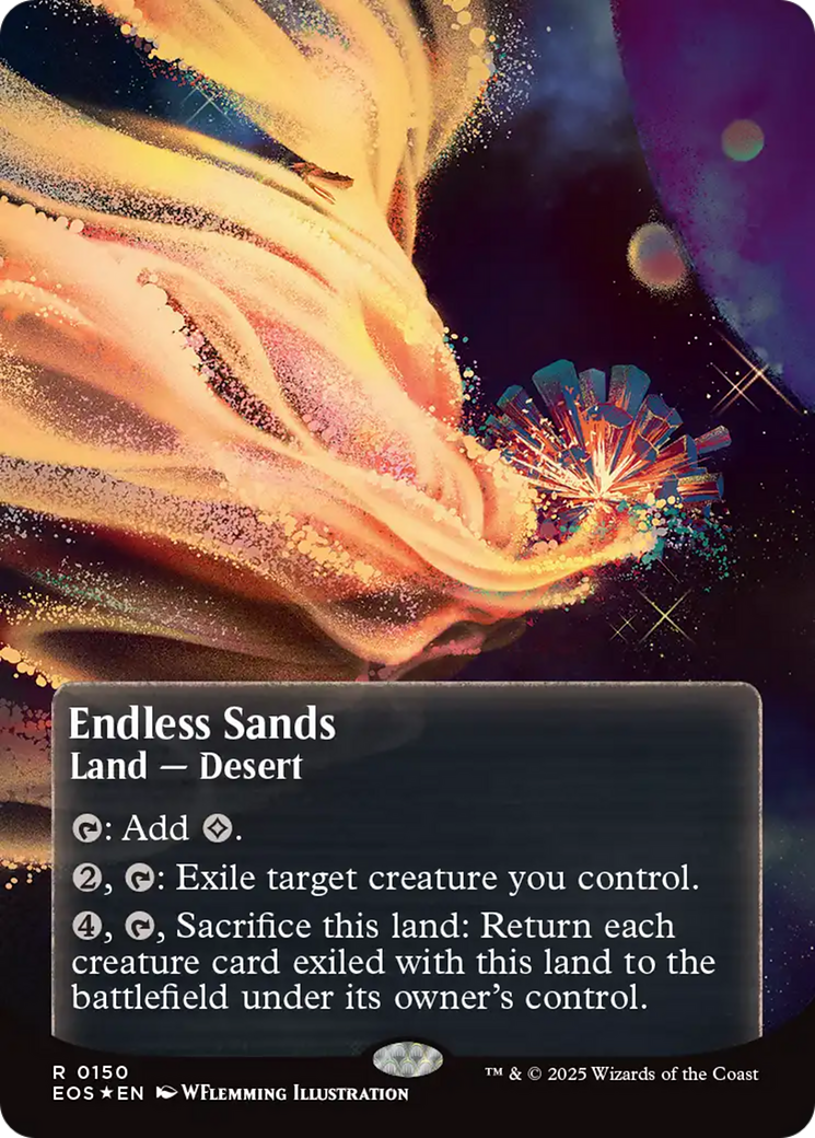 Endless Sands (0150) (Borderless) (Galaxy Foil) [Edge of Eternities: Stellar Sights] | Clutch Gaming