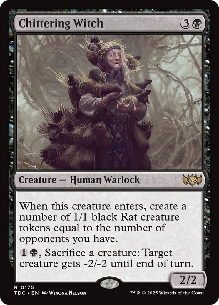 Chittering Witch [Tarkir: Dragonstorm Commander] | Clutch Gaming