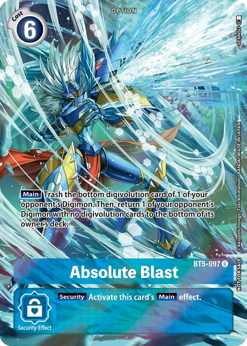 Absolute Blast [BT5-097] (Summer 2022 Dash Pack) [Battle of Omni Promos] | Clutch Gaming