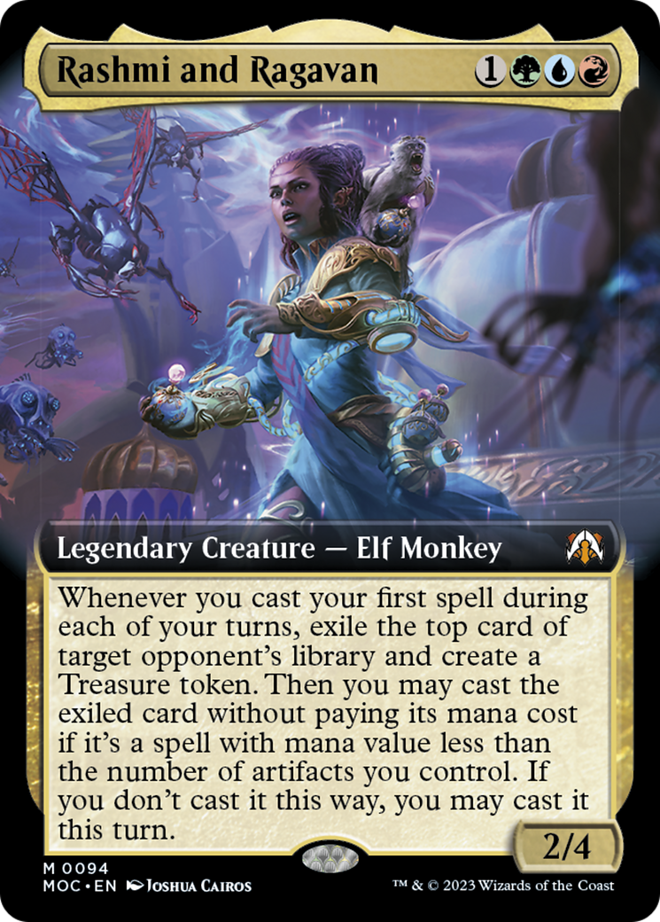 Rashmi and Ragavan (Extended Art) [March of the Machine Commander] | Clutch Gaming