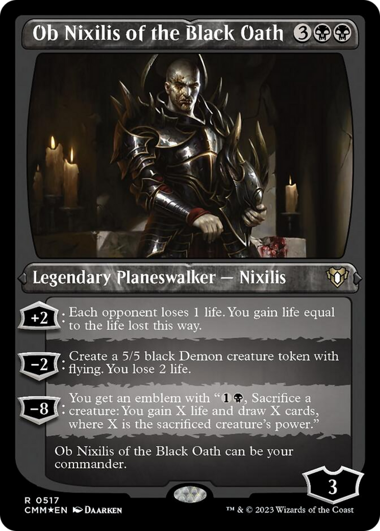 Ob Nixilis of the Black Oath (Foil Etched) [Commander Masters] | Clutch Gaming