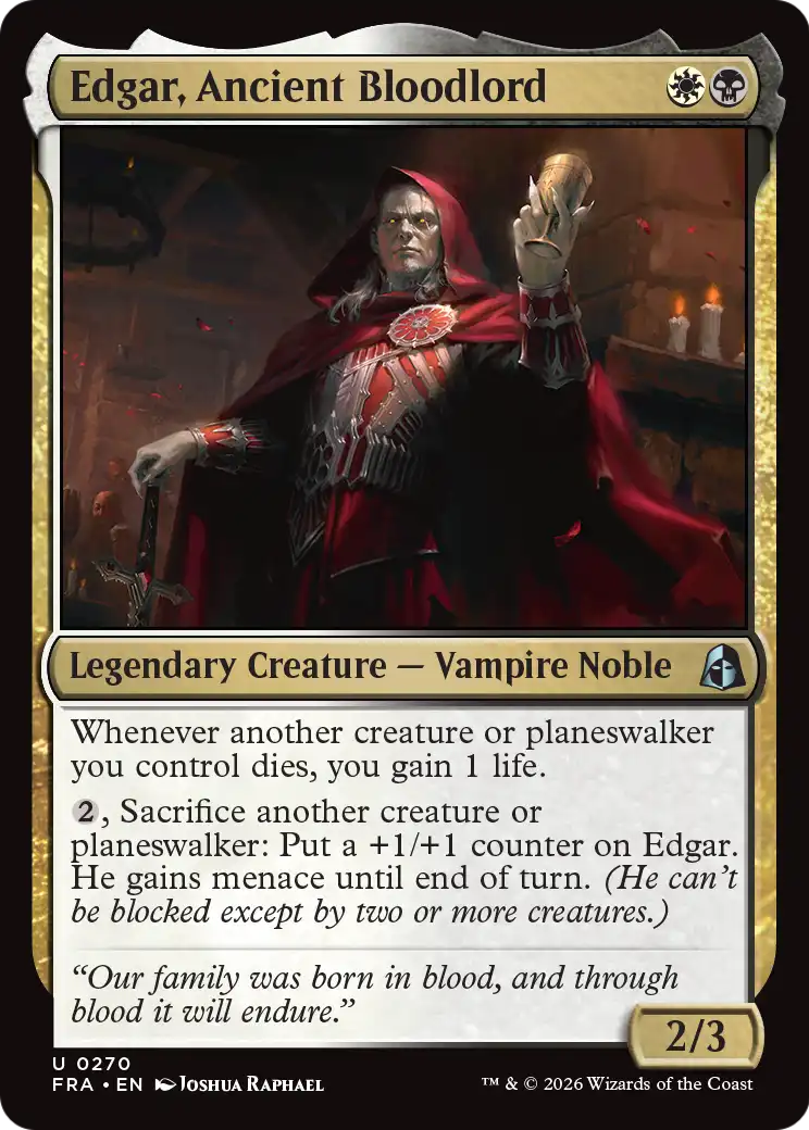 Edgar, Ancient Bloodlord [Reality Fracture] | Clutch Gaming
