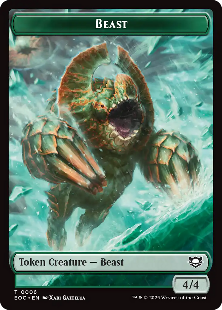 Thopter // Beast (0006) Double-Sided Token [Edge of Eternities Commander Tokens] | Clutch Gaming