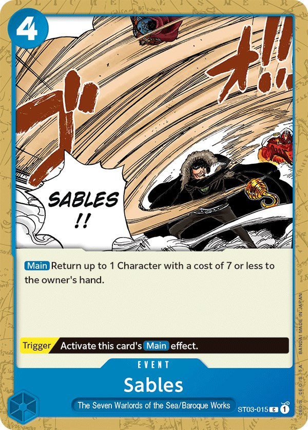 Sables [Starter Deck: The Seven Warlords of The Sea] | Clutch Gaming