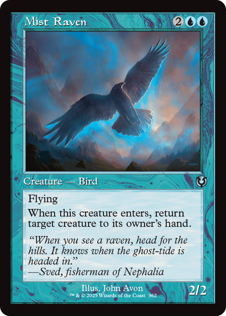 Mist Raven (Retro Frame) [Innistrad Remastered] | Clutch Gaming