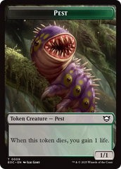 Beast (0006) // Pest Double-Sided Token [Edge of Eternities Commander Tokens] | Clutch Gaming