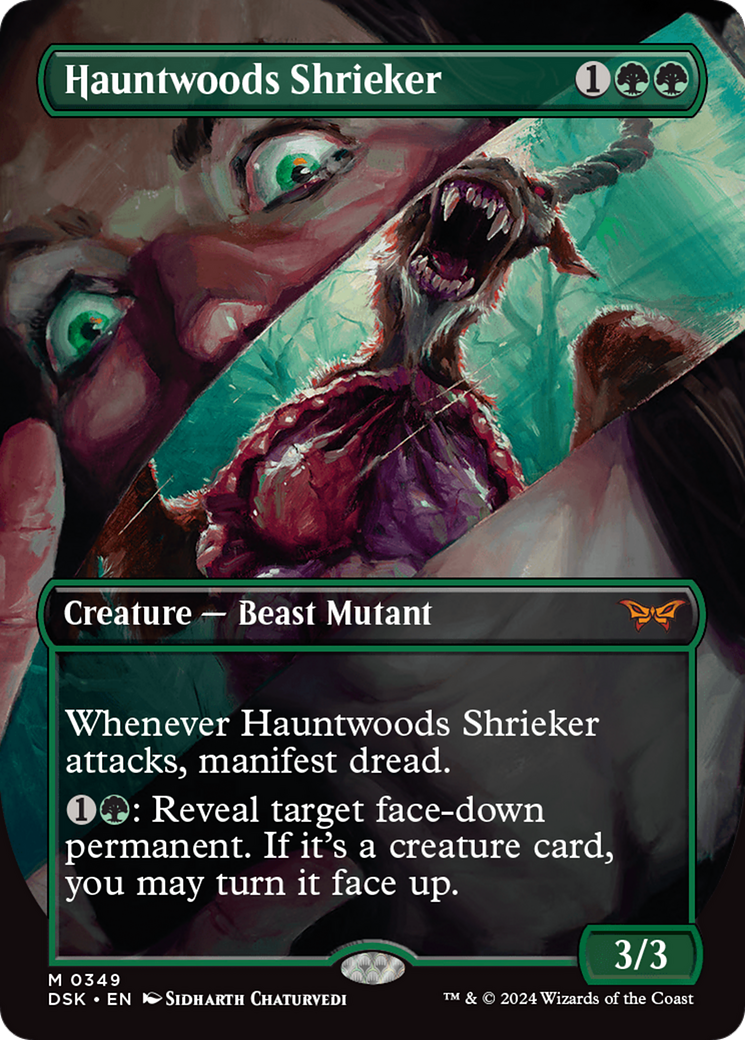 Hauntwoods Shrieker (Borderless) [Duskmourn: House of Horror] | Clutch Gaming