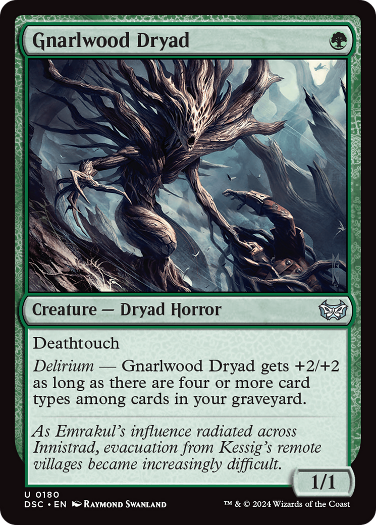 Gnarlwood Dryad [Duskmourn: House of Horror Commander] | Clutch Gaming