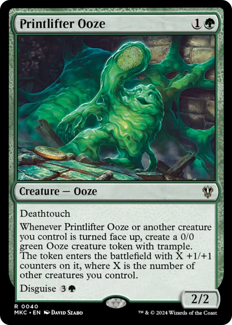 Printlifter Ooze [Murders at Karlov Manor Commander] | Clutch Gaming