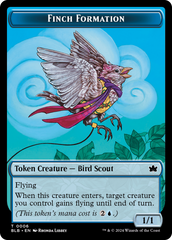 Rabbit // Finch Formation Double-Sided Token [Bloomburrow Tokens] | Clutch Gaming