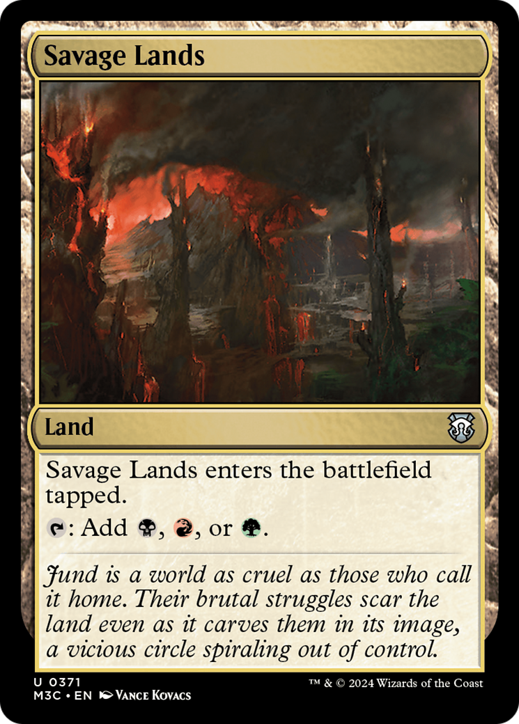 Savage Lands (Ripple Foil) [Modern Horizons 3 Commander] | Clutch Gaming