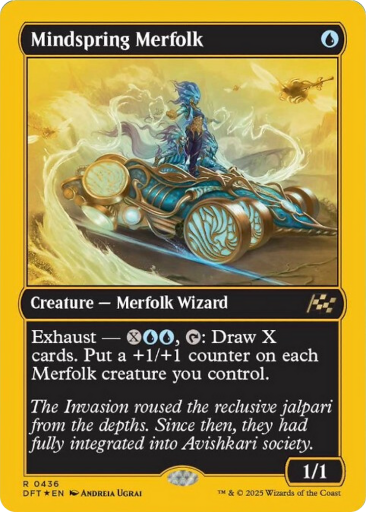 Mindspring Merfolk (First-Place Foil) [Aetherdrift] | Clutch Gaming