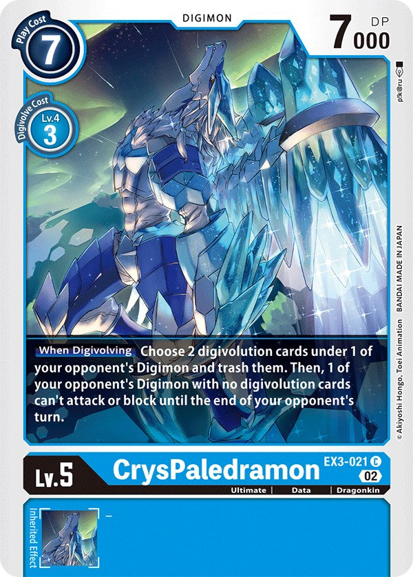 CrysPaledramon [EX3-021] [Draconic Roar] | Clutch Gaming