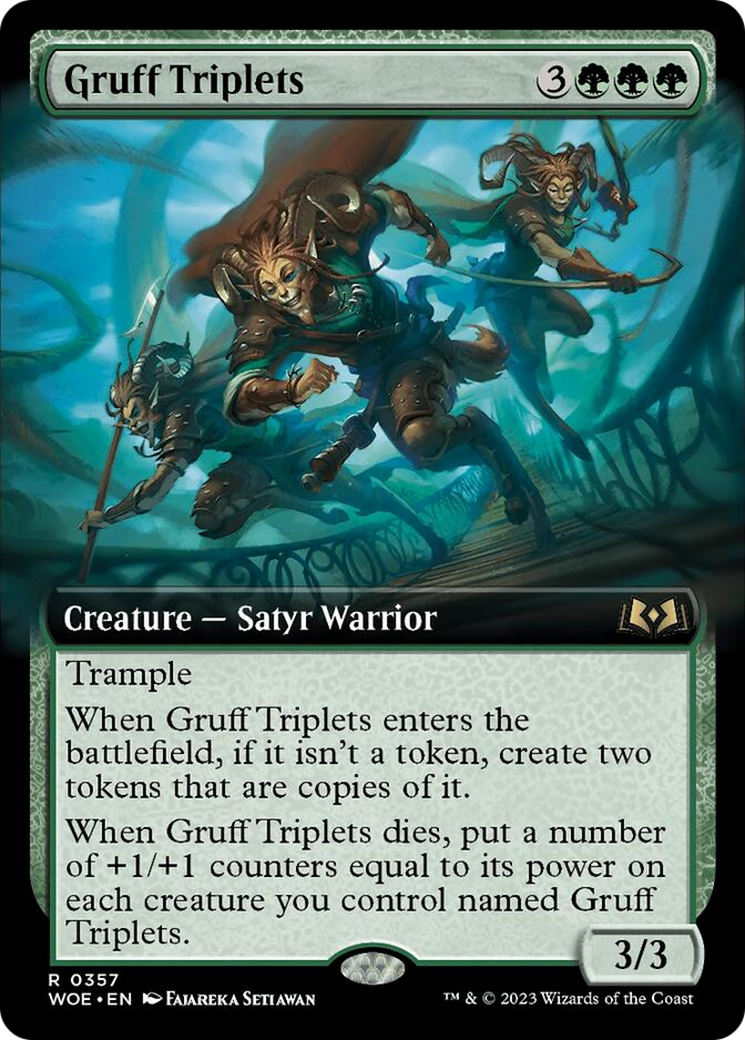 Gruff Triplets (Extended Art) [Wilds of Eldraine] | Clutch Gaming