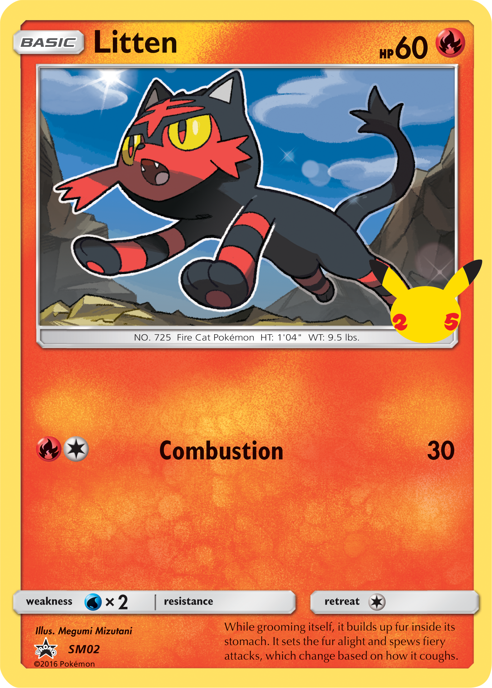 Litten (SM02) (Jumbo Card) [First Partner Pack] | Clutch Gaming