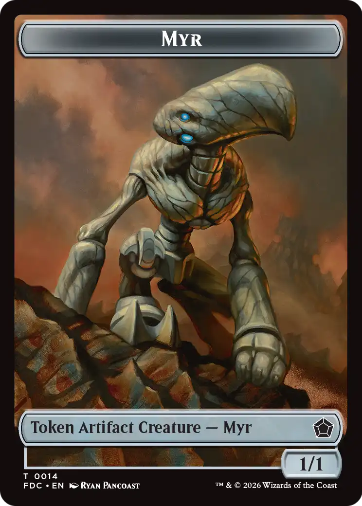 Thopter // Myr Double-Sided Token [Foundations Commander Tokens] | Clutch Gaming