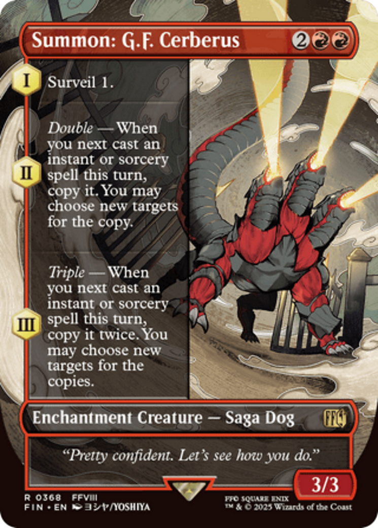 Summon: G.F. Cerberus (Borderless) [FINAL FANTASY] | Clutch Gaming