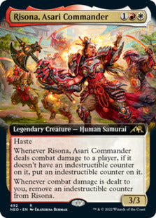 Risona, Asari Commander (Extended Art) [Kamigawa: Neon Dynasty] | Clutch Gaming