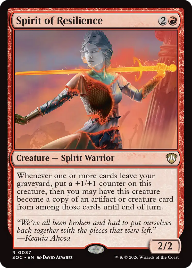 Spirit of Resilience [Secrets of Strixhaven Commander] | Clutch Gaming