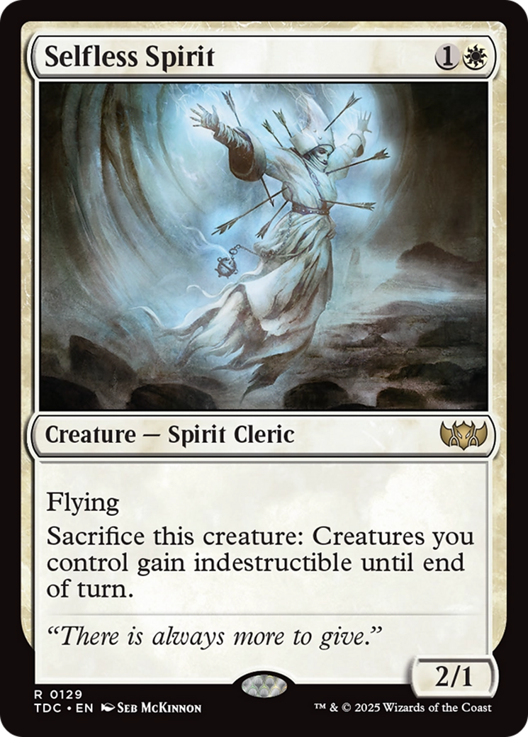 Selfless Spirit [Tarkir: Dragonstorm Commander] | Clutch Gaming