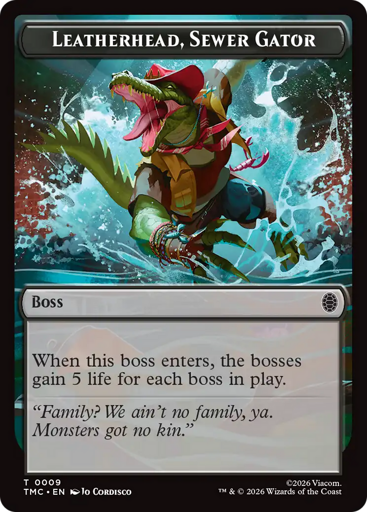 Leatherhead, Sewer Gator [Teenage Mutant Ninja Turtles Commander Tokens] | Clutch Gaming