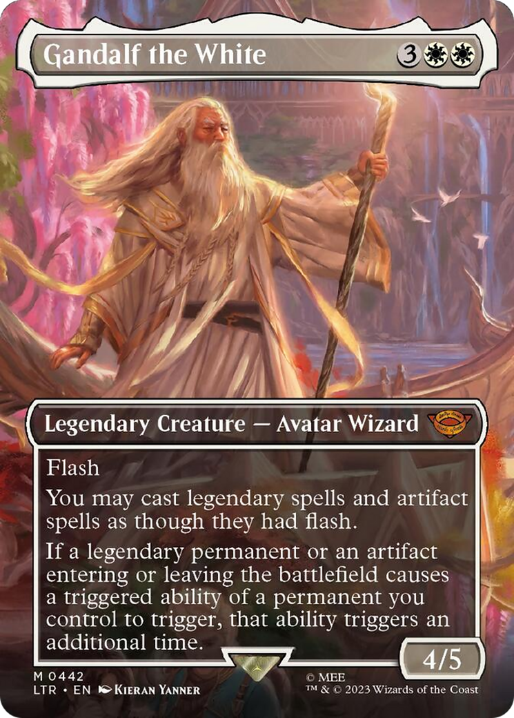 Gandalf the White (Borderless Alternate Art) [The Lord of the Rings: Tales of Middle-Earth] | Clutch Gaming